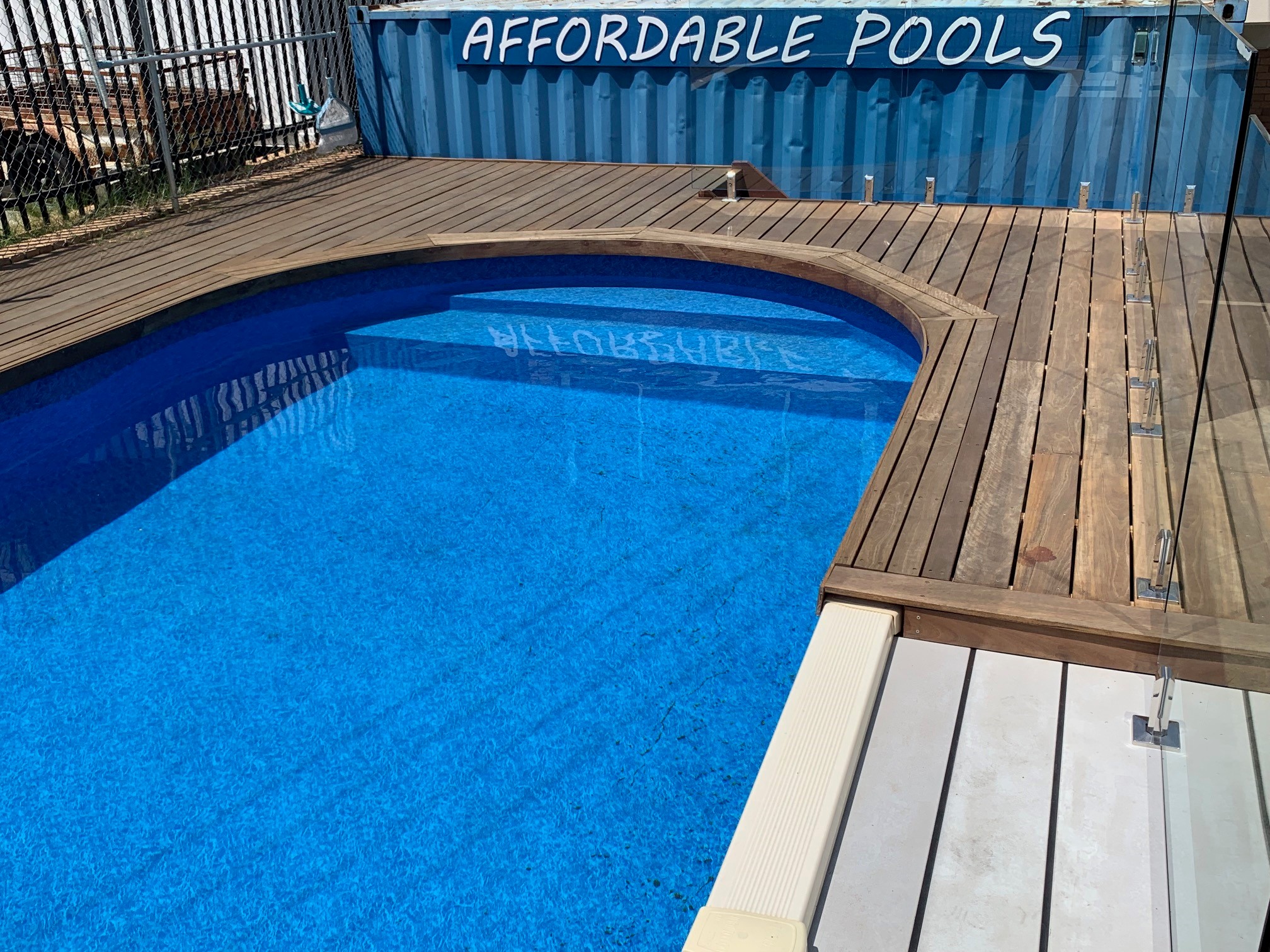 Step and Deck Affordable Pools