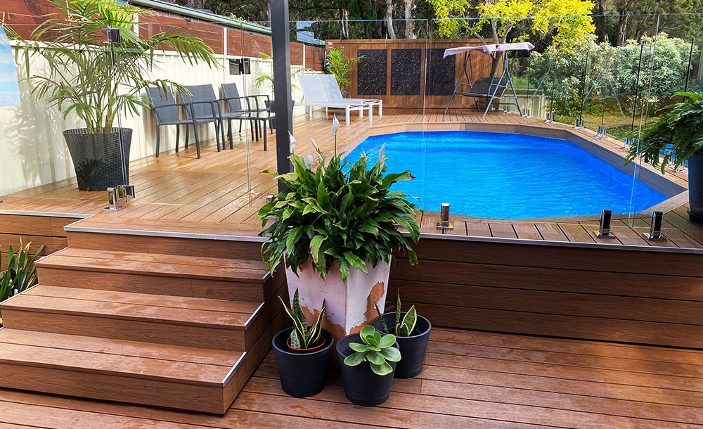 Affordable Above Ground Swimming Pools, Above Ground Pool Decking Ideas Australia